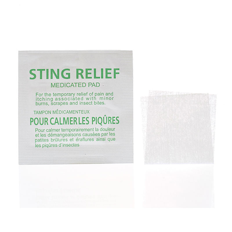 Sting Relief Prep Pad Non-Woven Hud Pads First Aid Use